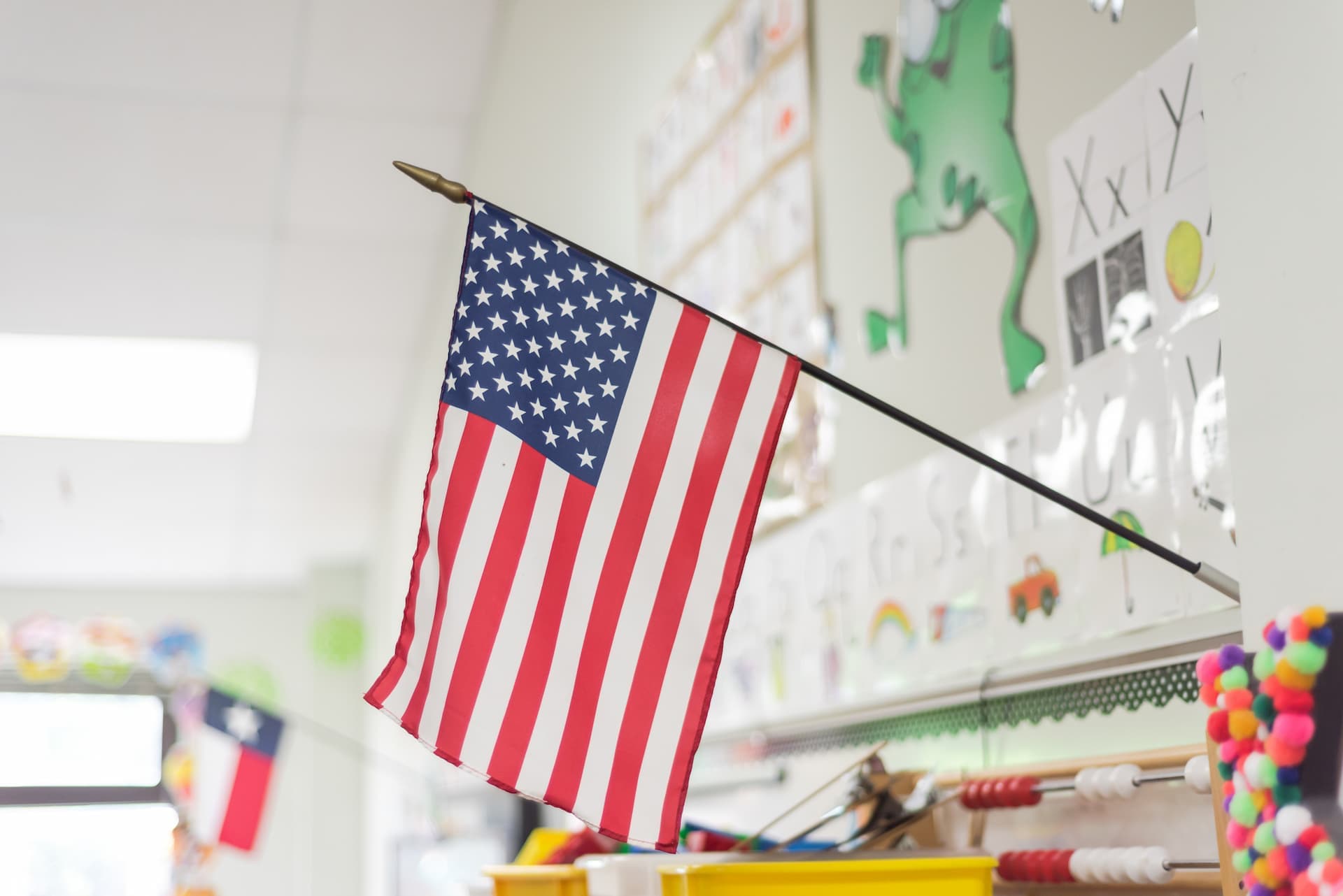 Texas classroom in a public school